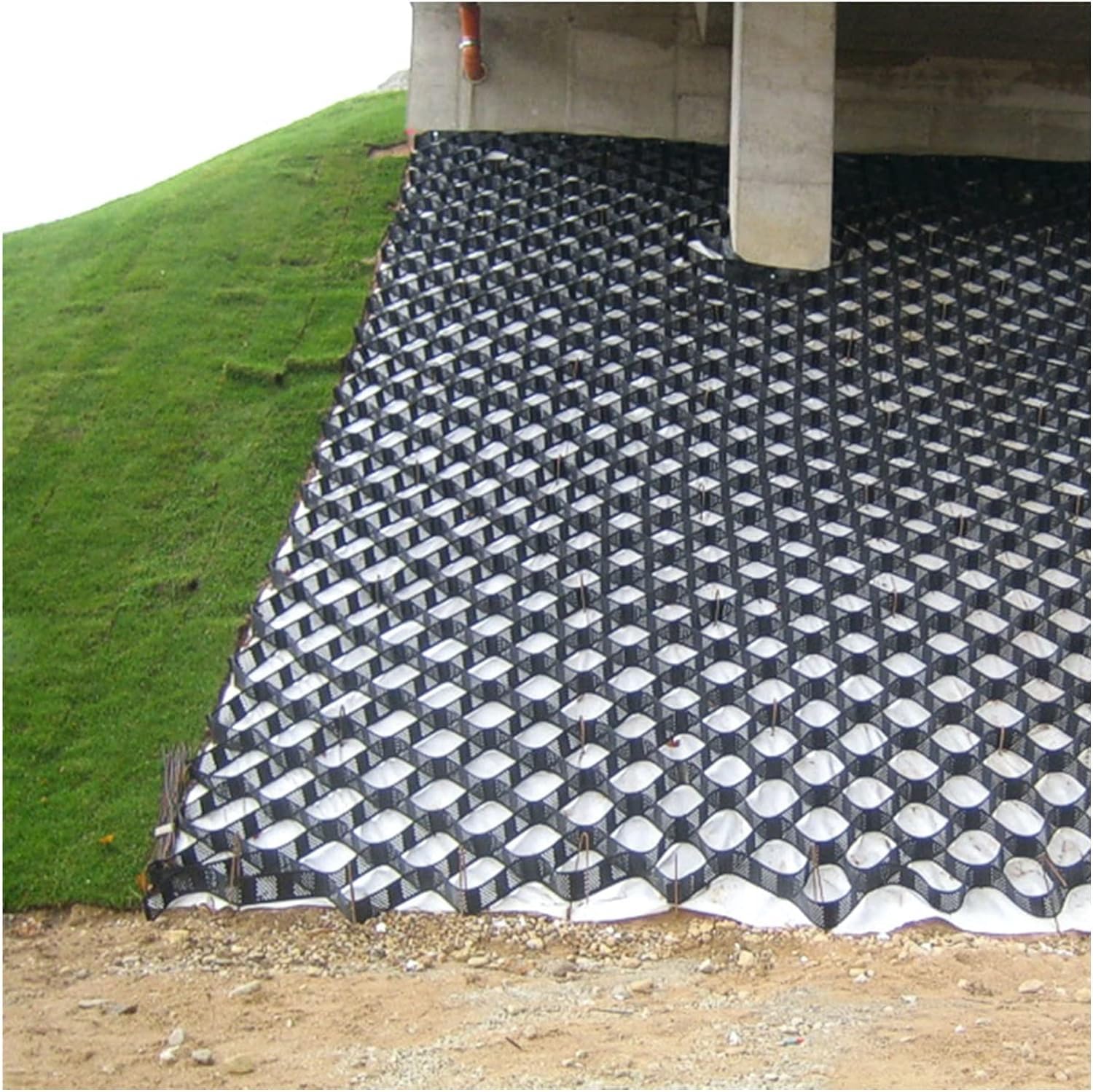 WaiDXn GYJ Ground Grid Lane Geogrid High Slope/parking Lot Geogrid, Gravel Stabilizer, Yard Mud Control Geogrid HY(4m x 6m (13ft x 19.5ft))