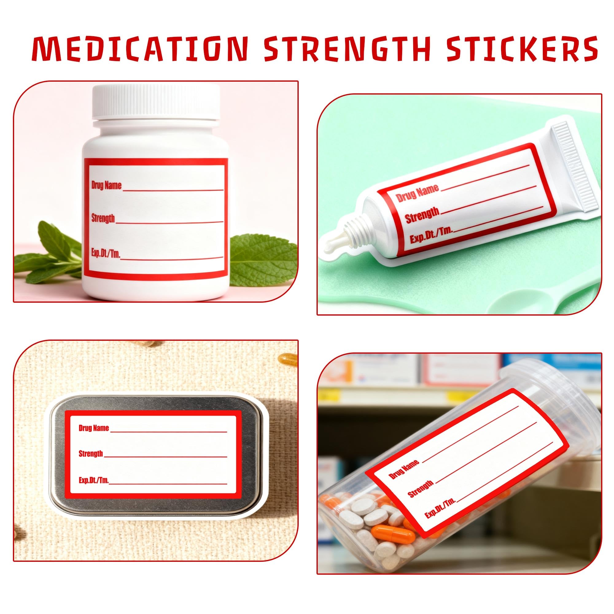 Drug Name Label Stickers 1x2 Inch for Pharmacy Veterinary Medication — Amazon image 3