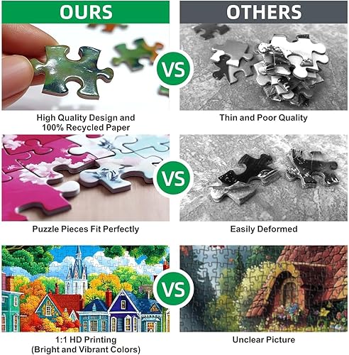 Miniatura 7 de Rompecabezas de 1000 piezas para adultos, tema de Librero floral antiguo, póster e impresión de alta definición, 27.5 x 19.7 pulgadas, sin polvo,