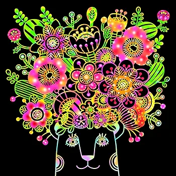 大人のためのヒーリングスクラッチアート Flower! Flower