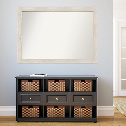 Miniatura 5 de Amanti Art Espejo personalizado, espejo de baño de madera dura, espejo de pared o espejo de tocador de baño sobre el fregadero (36 x 51 pulgadas),