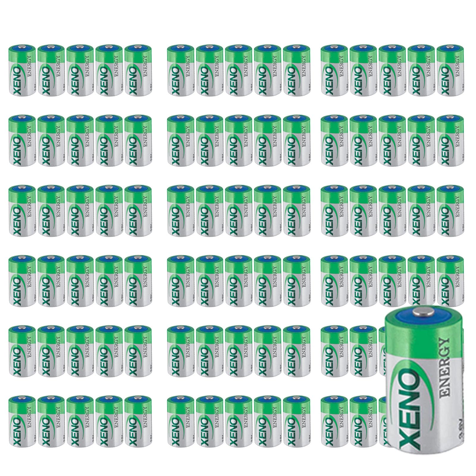 100-Pack for X-eno XLP-050F 3 6V 1200MAH Non-Rechargeable Lithium Battery Lithium Replacement for XL-050F 1 2AA ER14250 ER14250