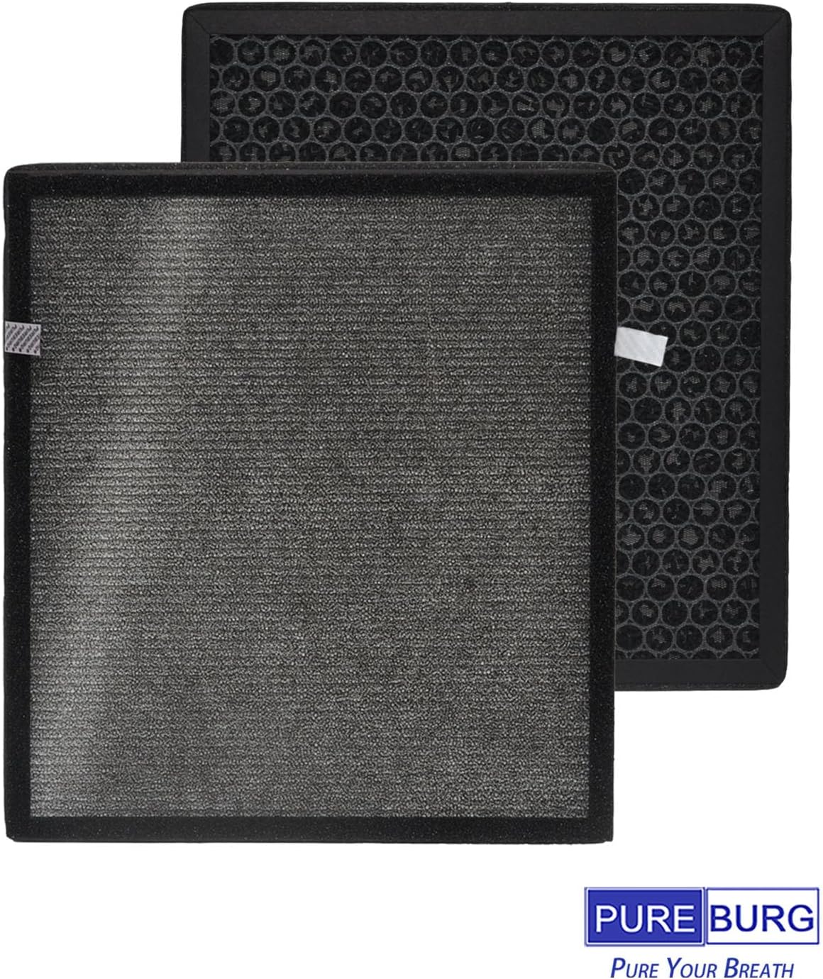 PUREBURG Replacement Filter Compatible with DBFIT AP-M1419 Air Purifier, 4-Pack H13 HEPA Activated Carbon 2-in-1 3-Stage Filtration For Air Clean Dust VOCs Odor - Image 6