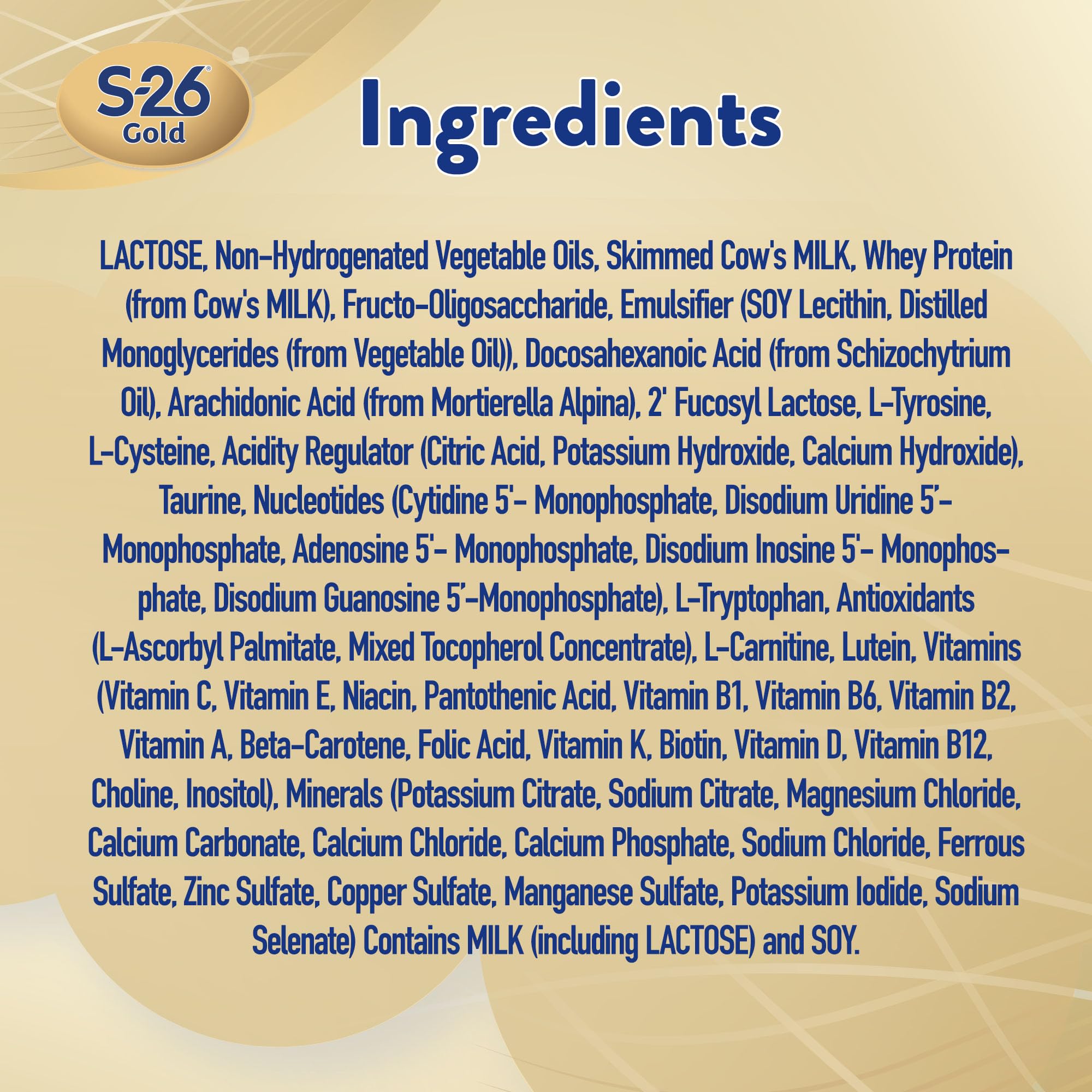 S-26 GOLD Stage 1 Infant Formula (0-6 Months) – Premium Starter Infant Milk Formula, from birth to 6 months, 800g Powder Tin with Scoop | s26 gold 1, premium infant formula 0-6 months