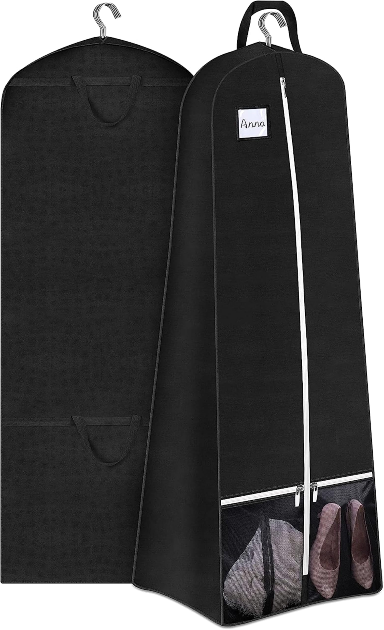 Beiskll 45" Clear Garment Bags For Dresses & Suits - Pack Of 3, Foldable For Travel & Storage - View #7