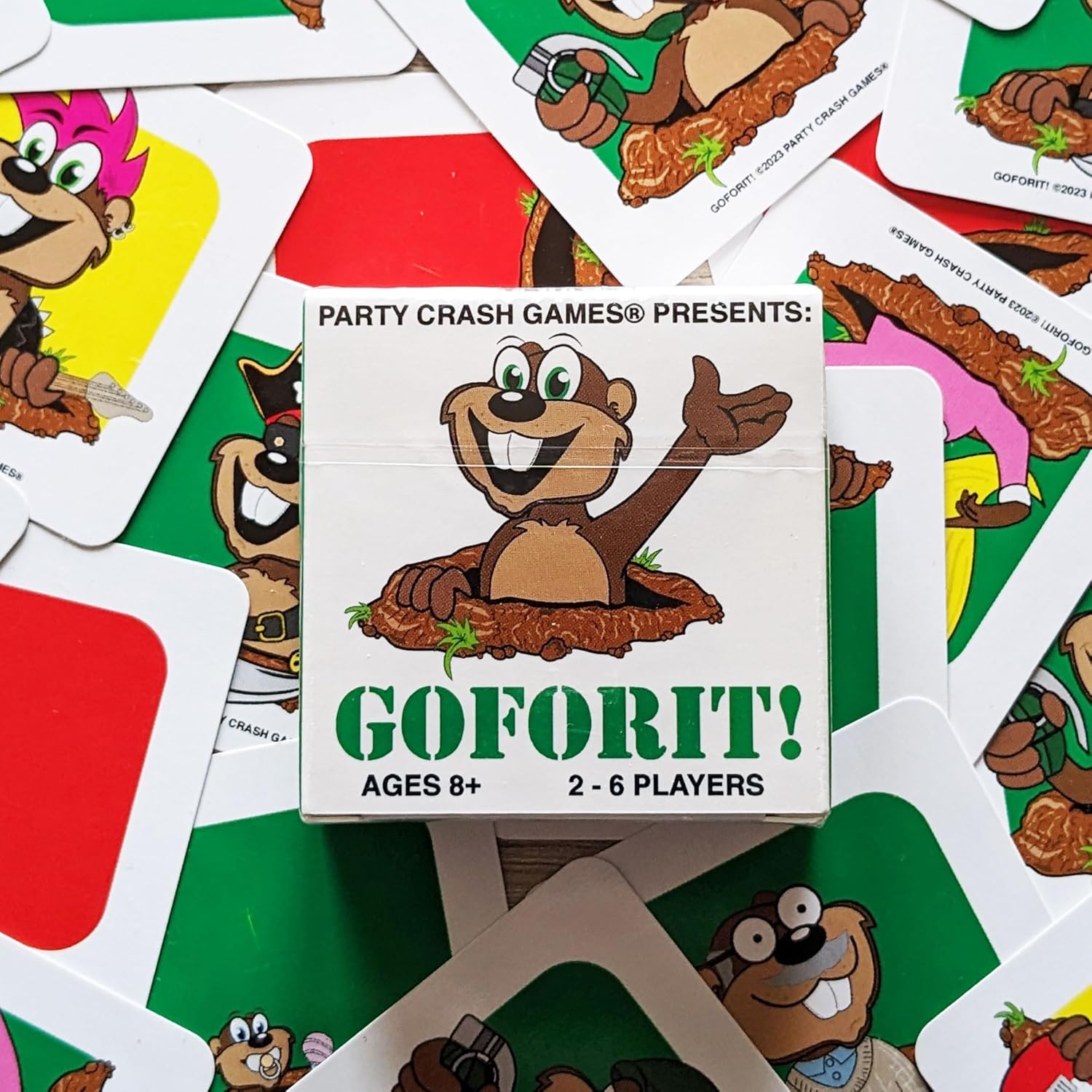 Presents: GOFORIT! - A Simple, Yet Suspenseful Little Card Game; Designed for 2-6 Players 8+ Willing to Take Calculated Risks. Presents: GOFORIT!