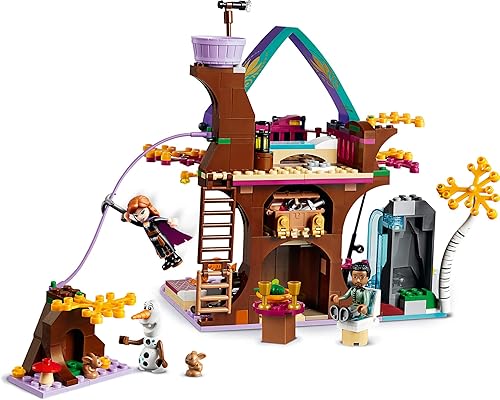 Miniatura 7 de LEGO Disney Frozen II Enchanted Treehouse 41164 Kit de construcción de casa del árbol de juguete con muñeca Anna y figura de conejo para juego de