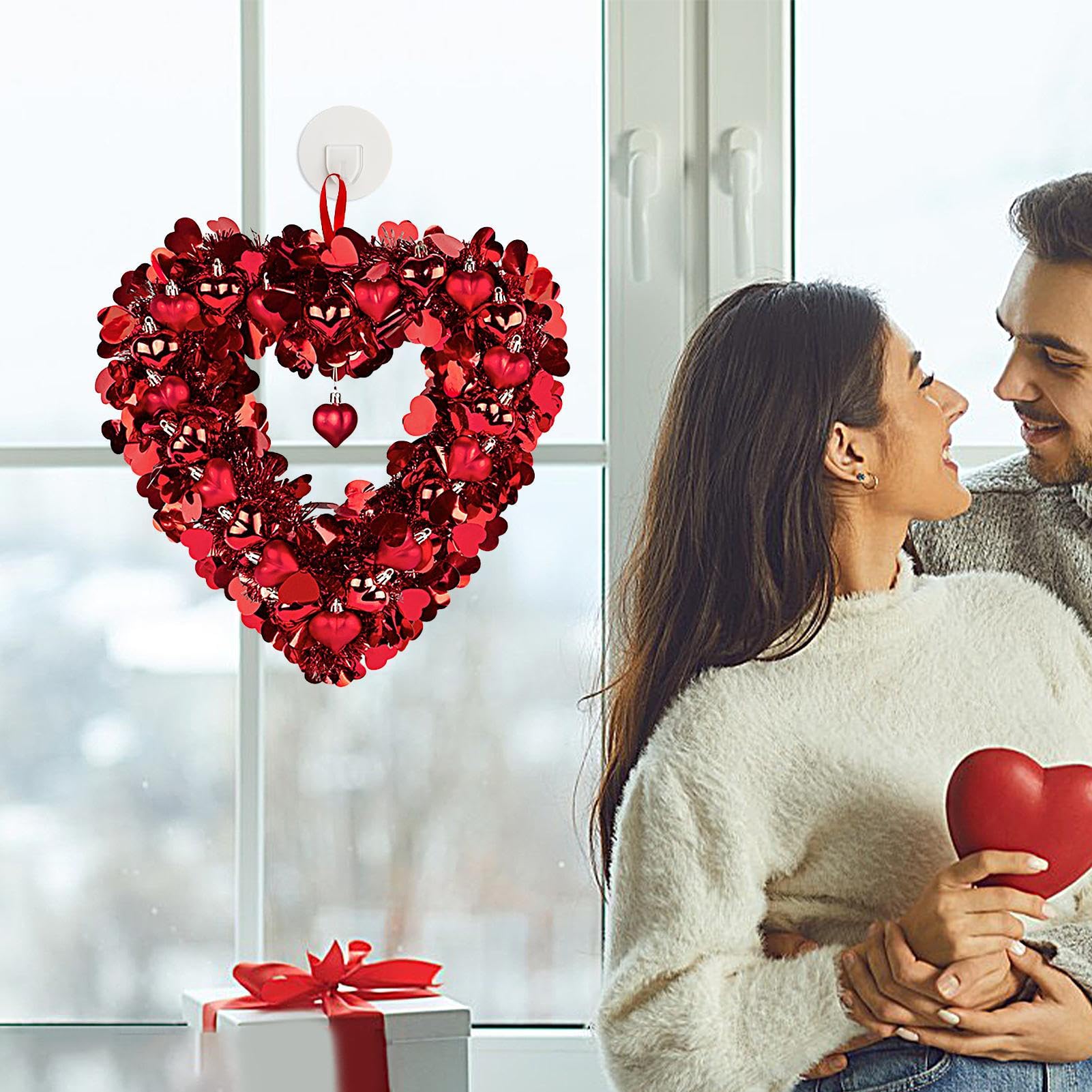 Corona a forma di cuore per San Valentino, decorazione della confessione, corona per occasioni speciali, decorazione proposta di matrimonio, decorazione di nozze, decorazione di amore brillante