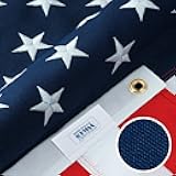 American Flags for Outside 5x8-100% MADE IN THE USA -Indestructible Durable Outdoor Heavy Duty Spun Polyester US Flag -United States Flags Sewn Stripes and Embroidered Stars - FMAA Certified