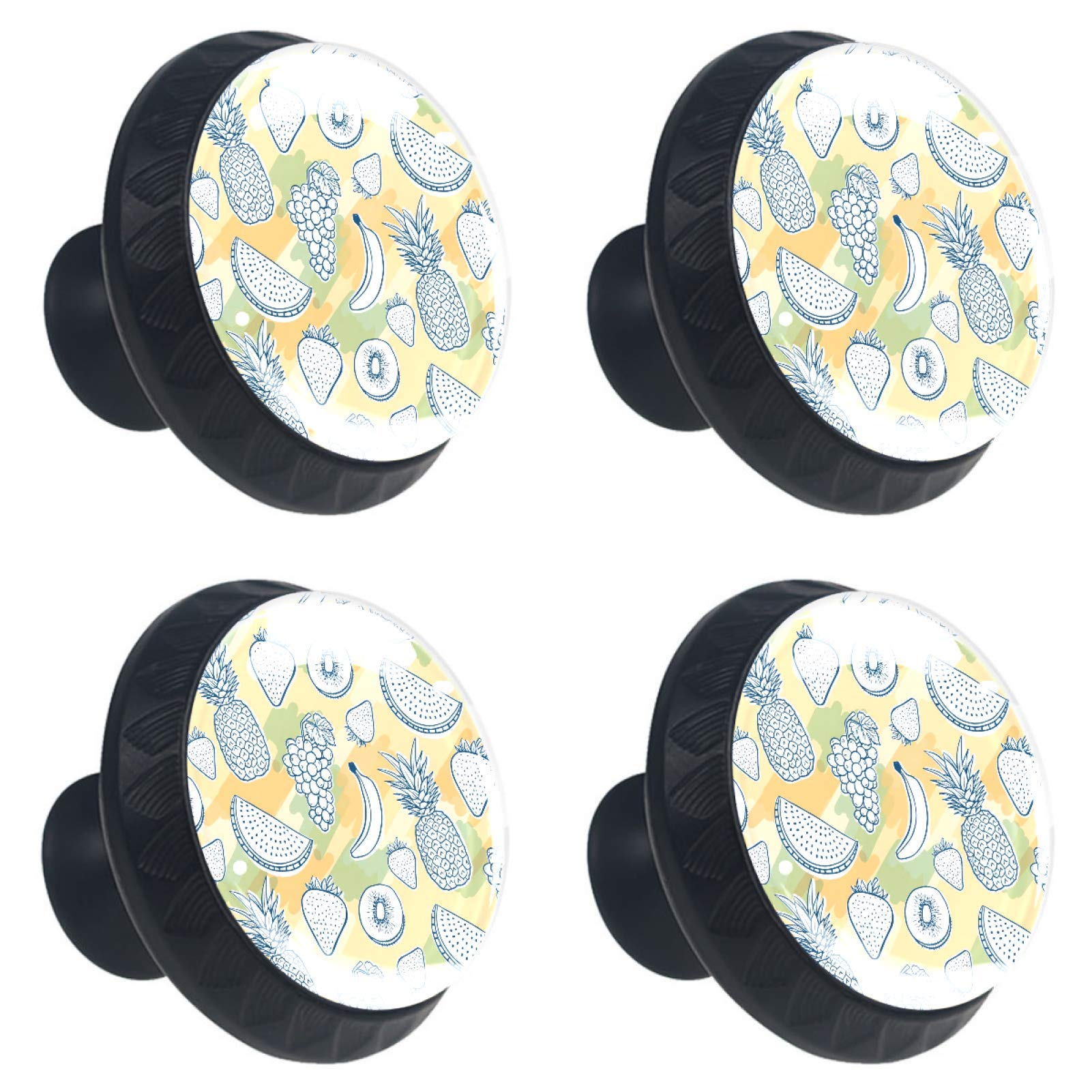 Boutons en verre tropicaux pour transformer vos meubles de cuisine