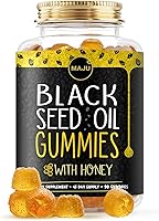 Vista 1 de MAJU - Gomitas de aceite de semilla negra con miel, 90 unidades, 500 mg de gomita BSO, aceite de nigella sativa de semillas de comino negro
