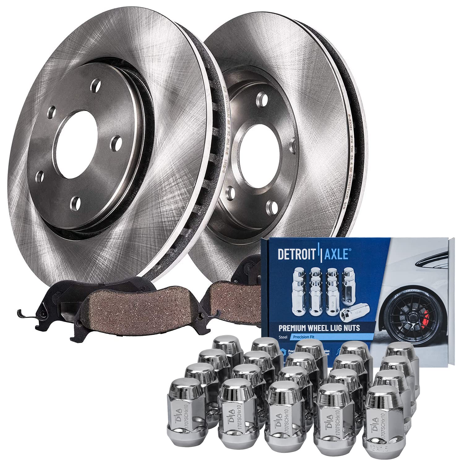 Detroit Axle - Front Brake Kit for Chevrolet Blazer S10 GMC Jimmy Sonoma