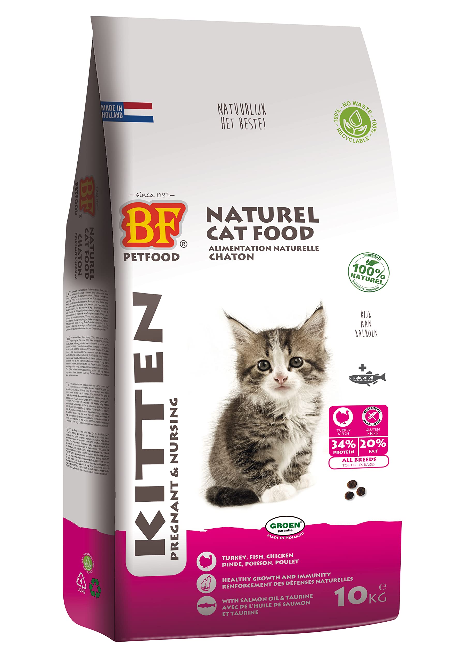 Biofood Croquettes 100% Naturelles Chaton - 10KG