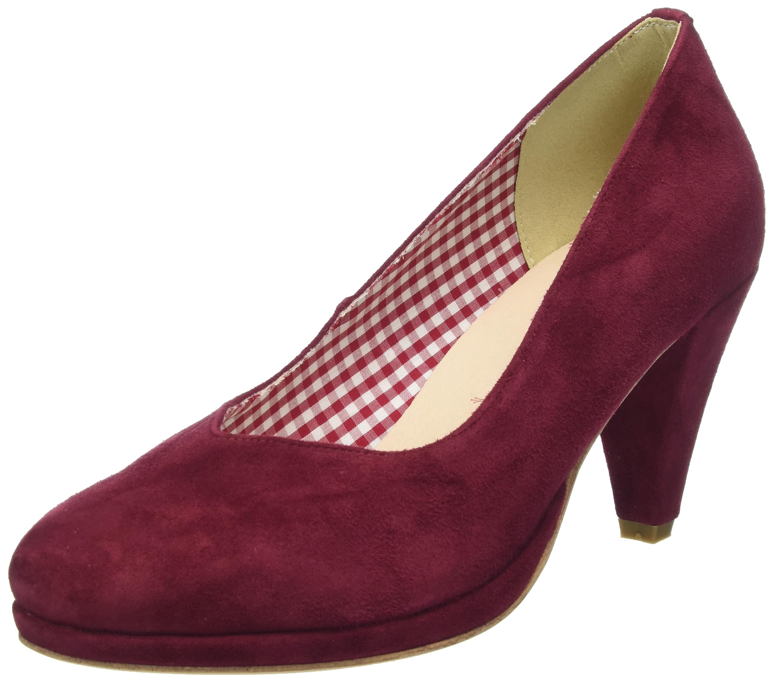 HIRSCHKOGEL Women's Court Shoes Pump, Bordeaux Red, 6.5 UK