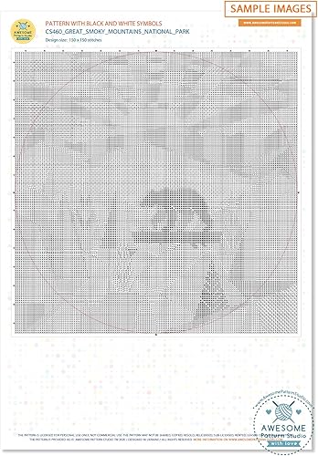 Miniatura 7 de Rocky Mountain National Park K465 Patrón de punto de cruz. Patrón impreso en el interior. Sin tela, hilos, agujas, aros. Patrón de bordado