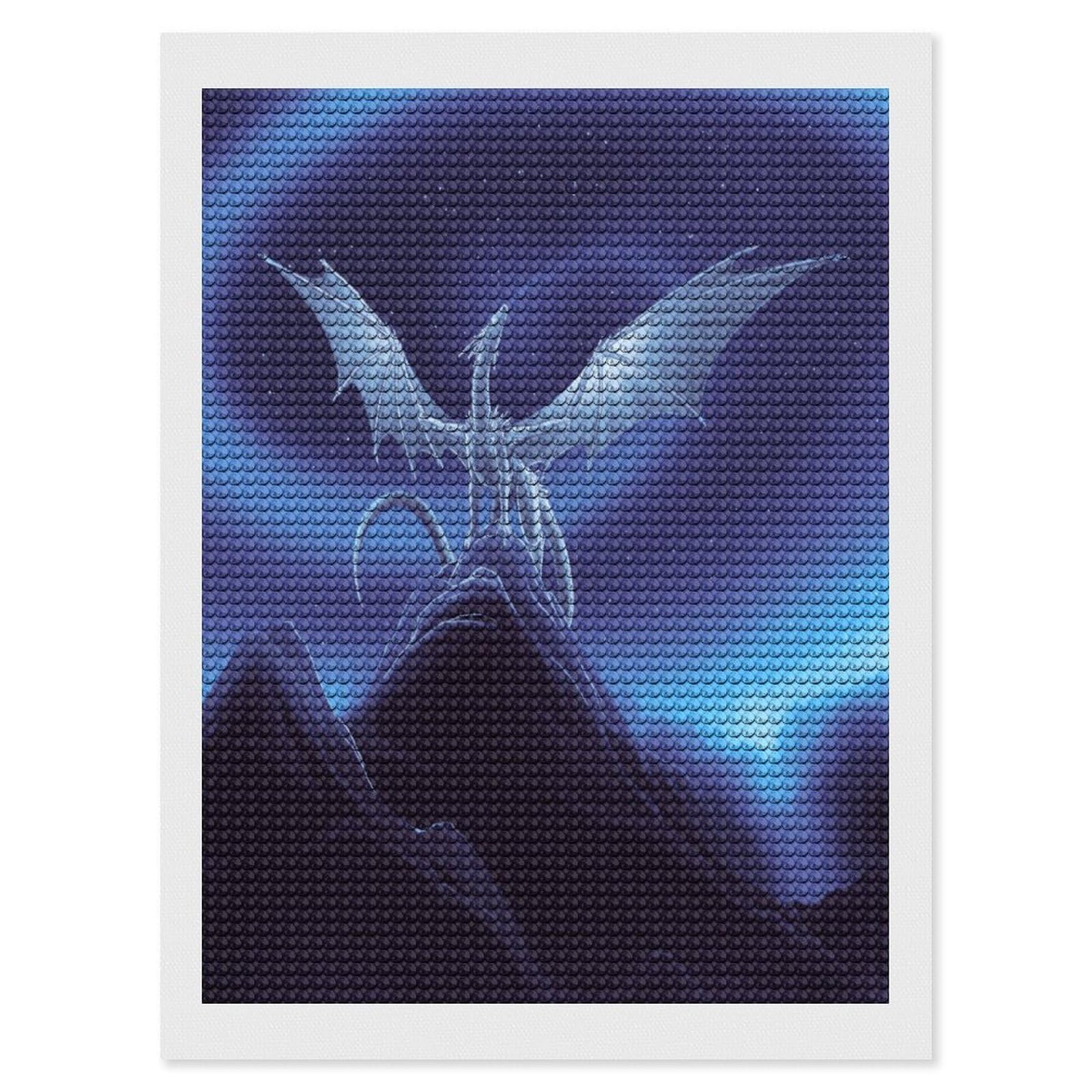 Nclqvjxzkhw Style Flying Dragon Diamond Art Painting For Adult Round Diamonds Pictures Arts Crafts Home Wall Decor 12"X16"