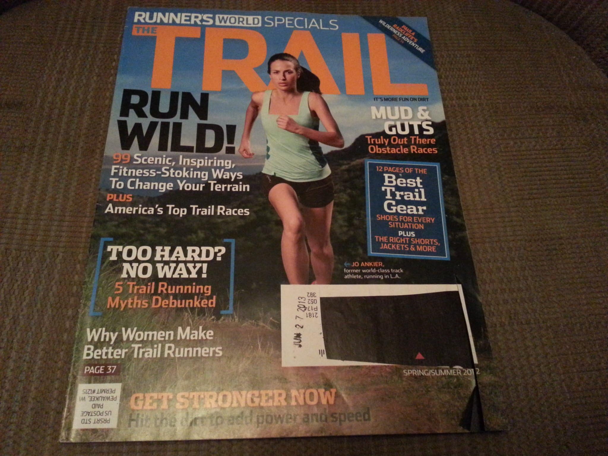 Runner's World Specials the Trail Magazine Spring / Summer 2012 Jo Ankier Cover