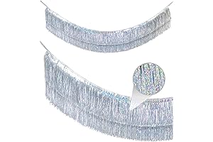 2-Pack Silver Snowflake Garland