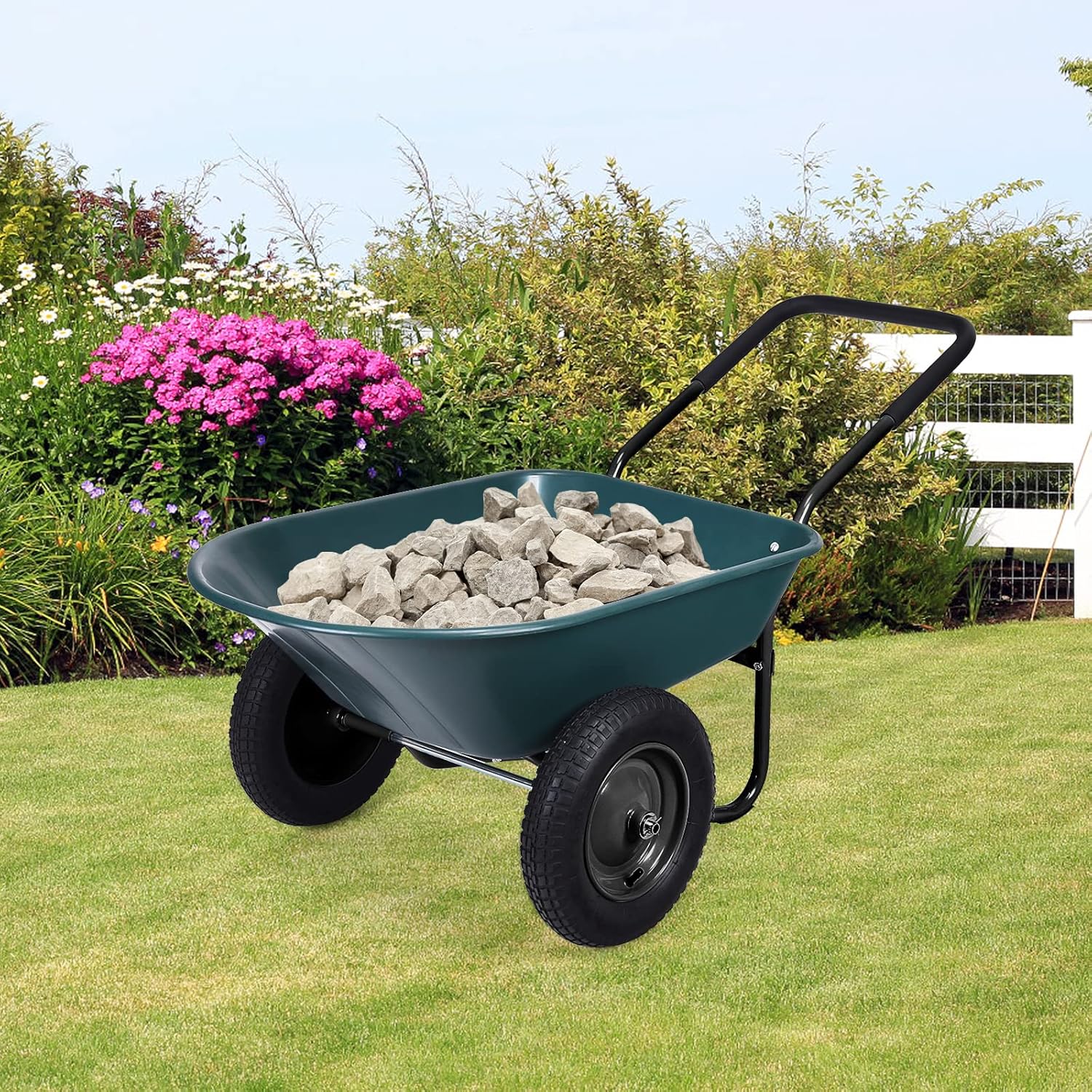 RELAX4LIFE Chariots De Jardin Avec Cadre En Fer Et Conteneur De 140 L, Brouette De Jardin Avec Poignée En Caoutchouc Et Roues Gonflables, Chariot, Capacité Max 150 KG Pour Jardins/Fermes (Vert) 12 RELAX4LIFE Chariots De Jardin Avec Cadre En Fer Et Conteneur De 140 L, Brouette De Jardin Avec Poignée En Caoutchouc Et Roues Gonflables, Chariot, Capacité Max 150 KG Pour Jardins/Fermes (Vert) -Promos Botani Pro Boutique AAHKMJXYDAFdJAOAIMEbOAchlkWZ0oakZn uVZ0mPidMNbILvCvspZ4oG3fPgIqc1P1XPF9wYYwBZ60L4Y6afrEyNSVUC0uRYnOArnb WE4hJQ==