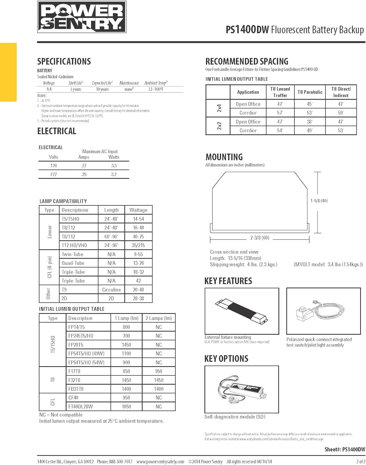 ❤ Crаzу Dеаlѕ Lithonia Lighting PS1400DW M8 Power Sentry 1400 Lumen Quick Disconnect Damp Location Emergency Ballast for Fluorescent Fixtures Flаѕh Dеаlѕ - 70% оƒƒ Lithonia Lighting PS1400DW M8 Power Sentry 1400 Lumen Quick Disconnect Damp Location Emergency Ballast for Fluorescent Fixtures