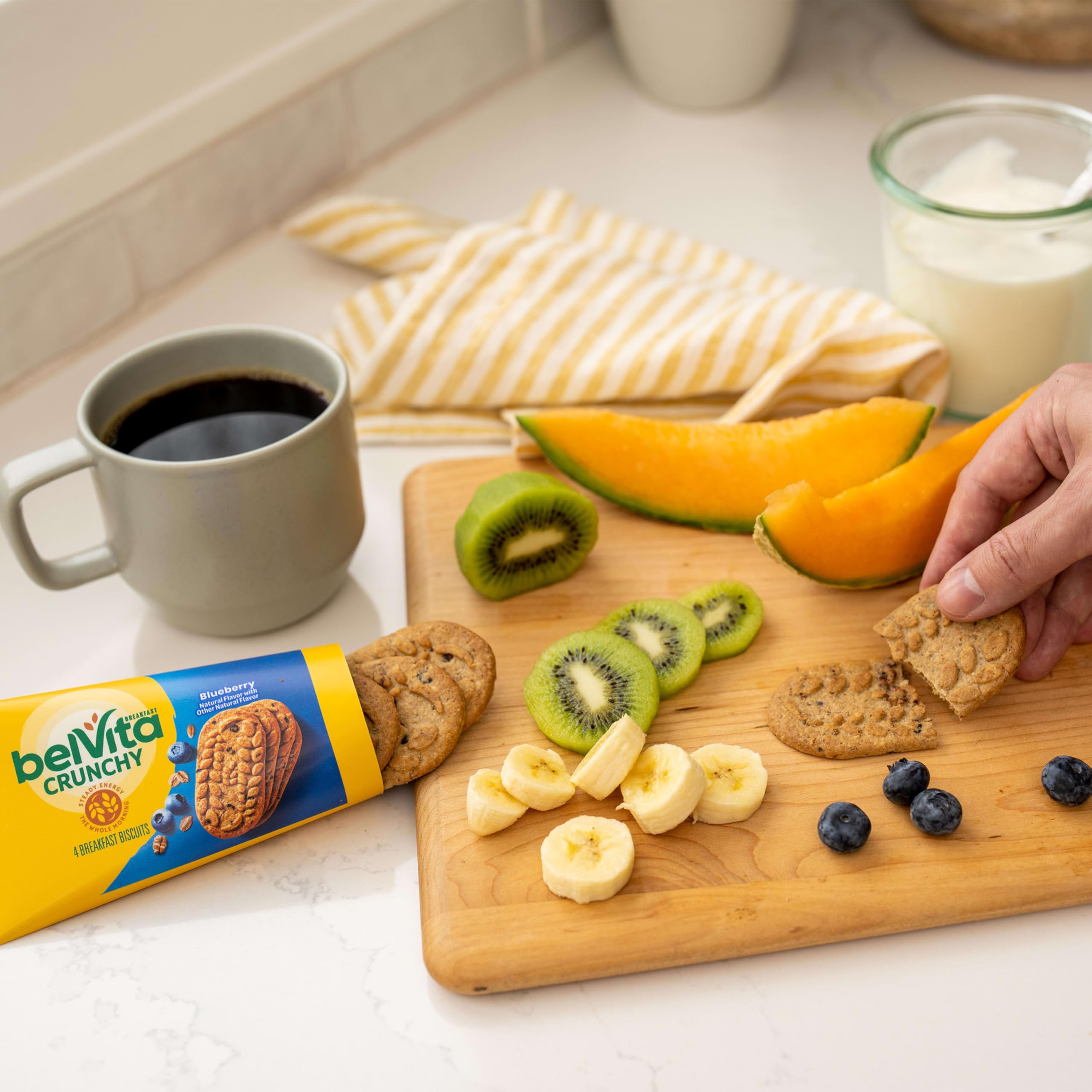 belVita Frühstücksriegel Kekse Variety Pack, 4 Geschmacksrichtungen, 30 Packungen insgesamt, 6 Boxen (4 Kekse pro Packung)