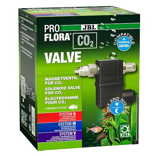 JBL Válvula de CO2 PROFLORA, válvula solenoide para añadir CO2, silenciosa