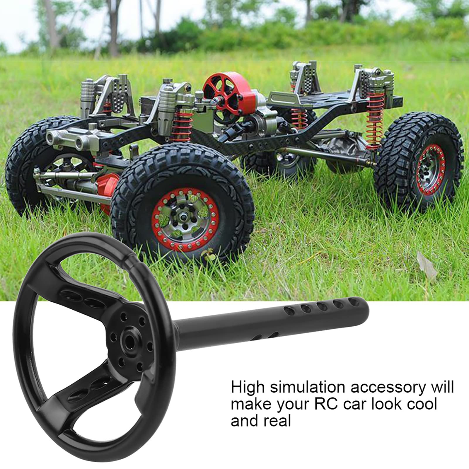 Plastic Steering Wheel, Realistic Look Easy to Remove Perfect Fit - Image 4