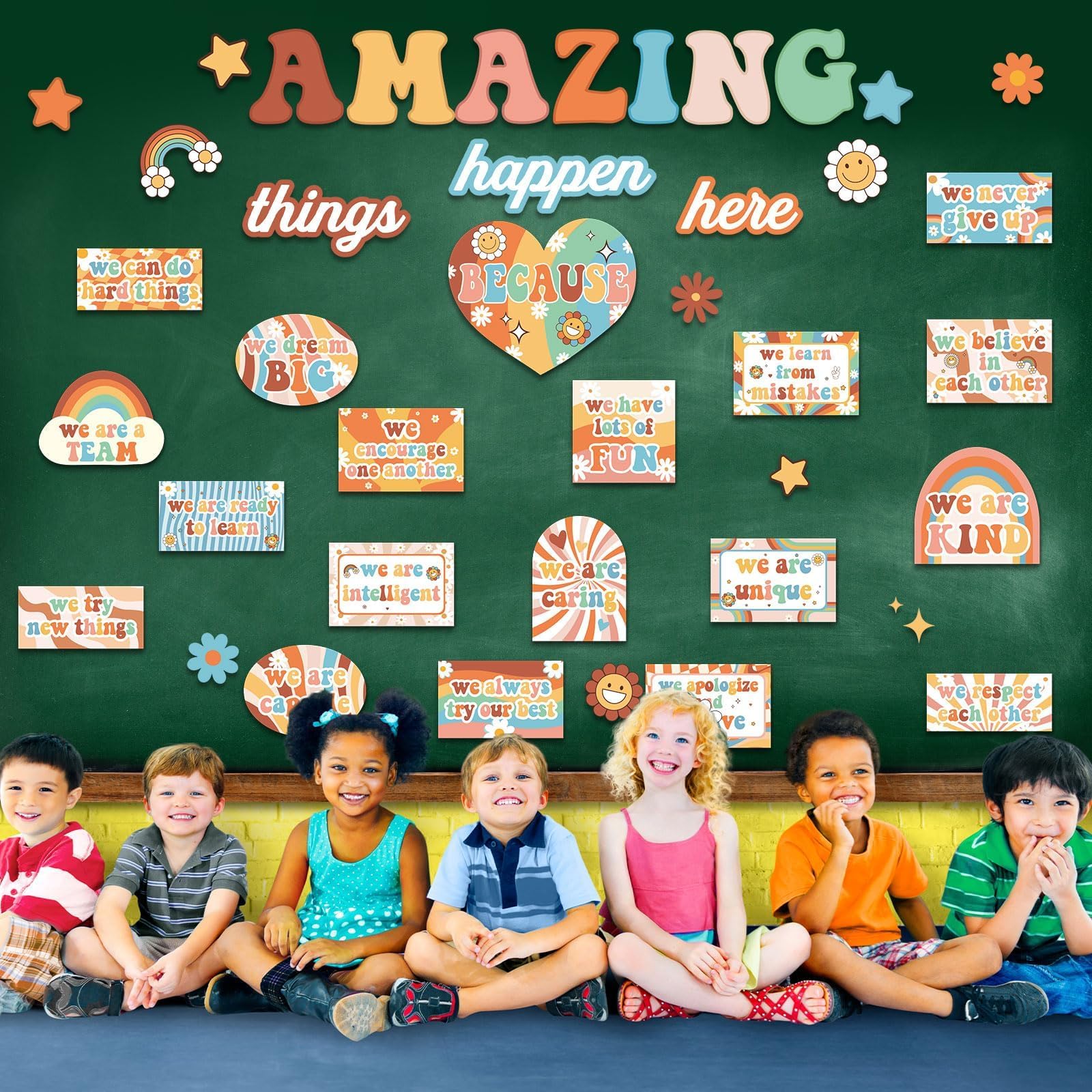 Decorably Décoration De Tableau D'affichage Amazing Things Happen Here