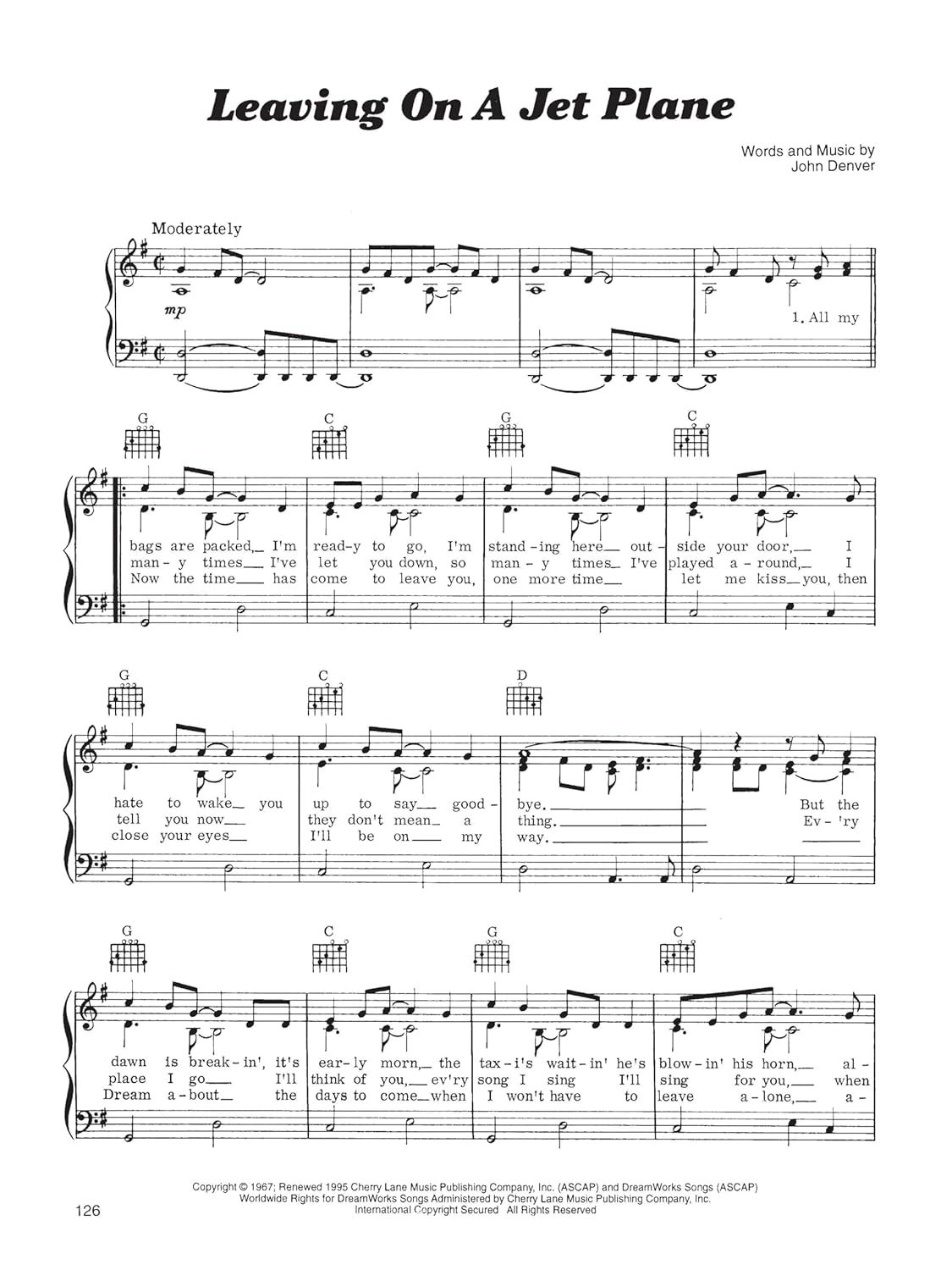 John Denver - Anthology: Piano/Vocal/Guitar Songbook | 54 Songs from the Legendary Artist | Sheet Music for Piano, Voice, and Guitar | Includes Lyrics, Chords, and Biography