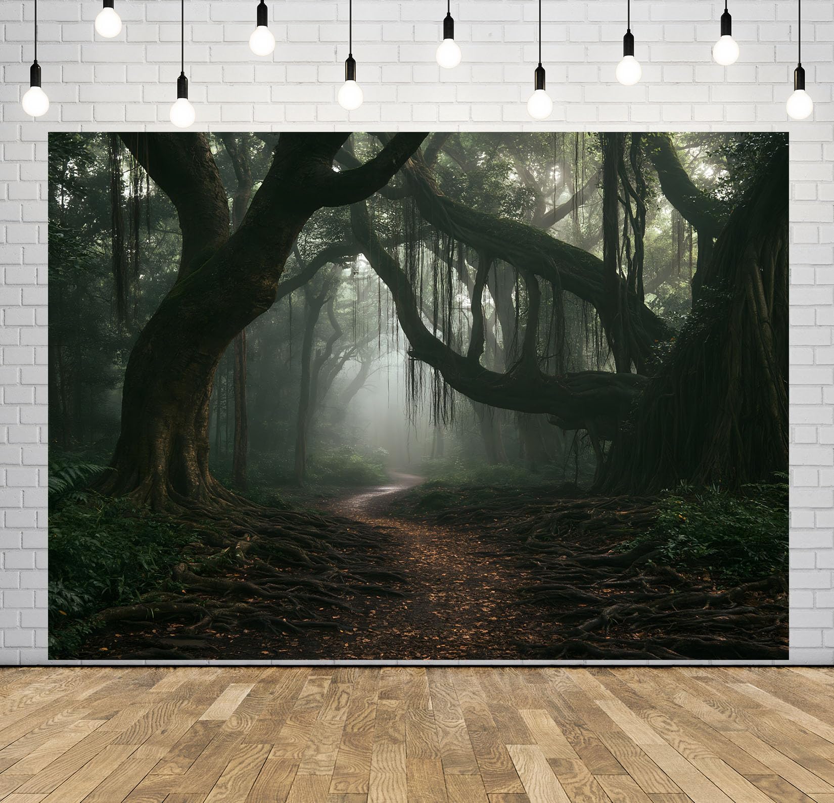 20x10FT (6x3m) Sentiero Soleggiato Foresta Sfondo Fotografico