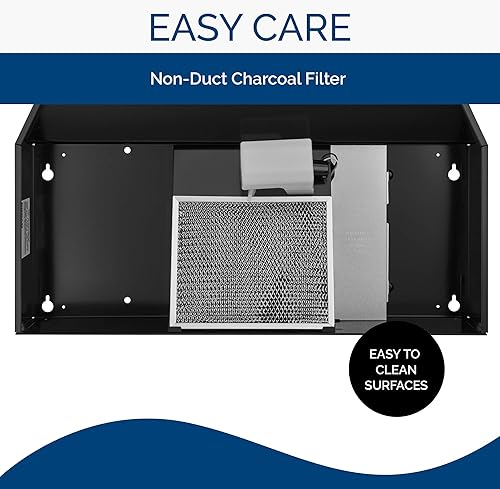 Miniatura 6 de Broan-NuTone BUEZ330BL Broan UC 220 30N Black Economy - Campana extractora convertible de 4 vías, fácil de instalar, con ventilador de escape de 2