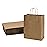 Prime Line Packaging Medium Brown Paper Bags with Handles, Kraft Gift for Small Business, Shopping, Boutiques, Retail Store, Bulk, 10x5x13, 25 Pack