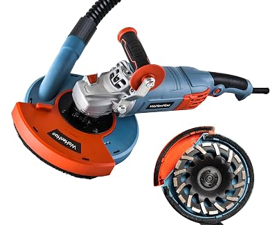WoHenHao 7 Inch Concrete Grinder Set with Dust Extraction Shroud product image