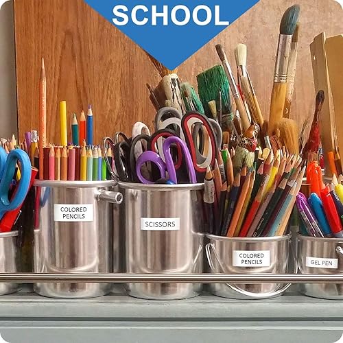 Miniatura 8 de Paquete de 2 recambios compatibles con Dymo Label Maker LT-100H LT-100T, compatible con Dymo 91331 cinta de etiquetas de plástico blanco de 0.472 in