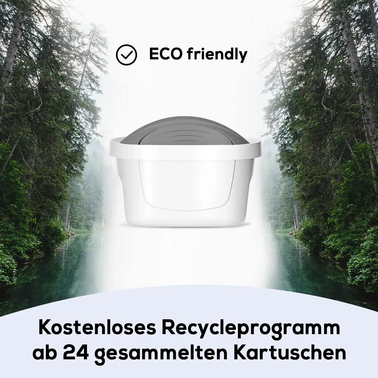 Protect+ unimax Pack 12 wkładów filtrujących do bardzo twardej wody - pasuje do Brita Maxtra & PearlCo