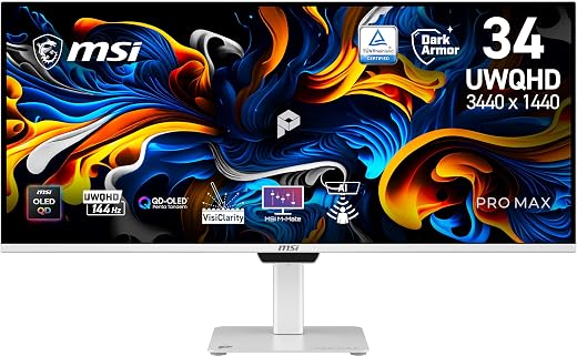 msi PRO MAX 341QPXW14G 34" 3440x1440(UWQHD) for Studio Creators