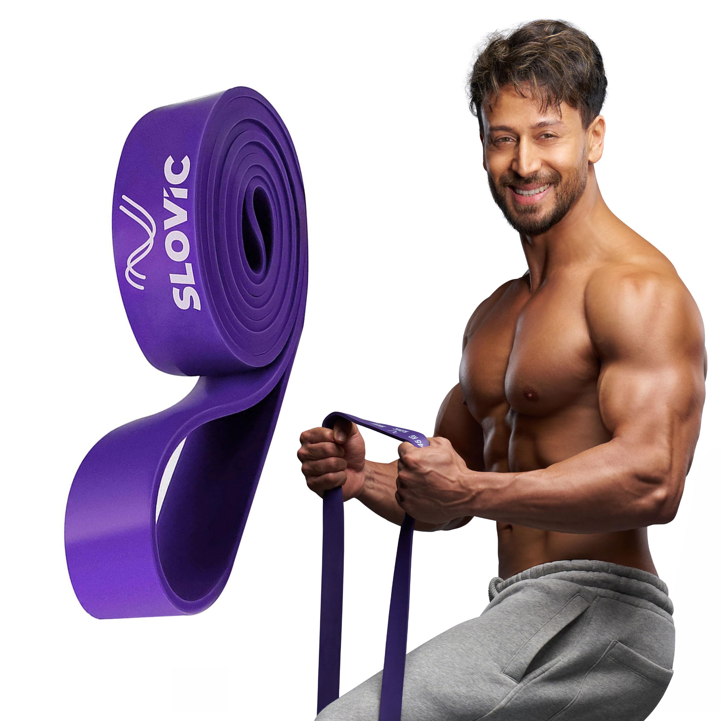 Slovic Latex Resistance Band for Workout [30-45 KG] | Resistance Band Set | Exercise Band & Stretching Bands for Exercise for Home Workouts | Gym Equipment for Home Workout | Ideal for Men & Women