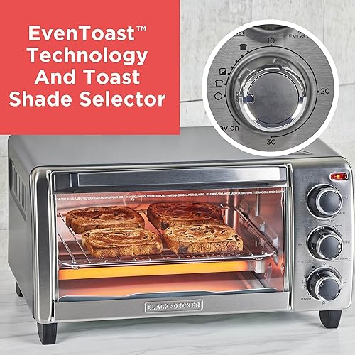 Miniatura 5 de BLACK+DECKER TO1313SBD Toaster Oven, 15.47 Inch, Silver