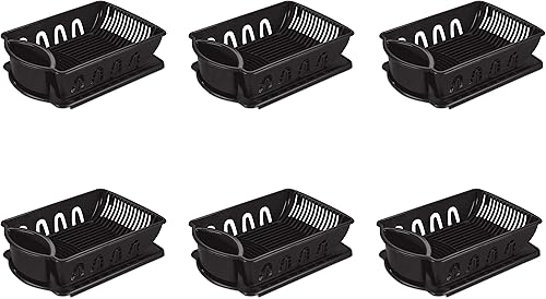 Miniatura 8 de Sterilite Juego de fregadero grande de 2 piezas, blanco, paquete de 6