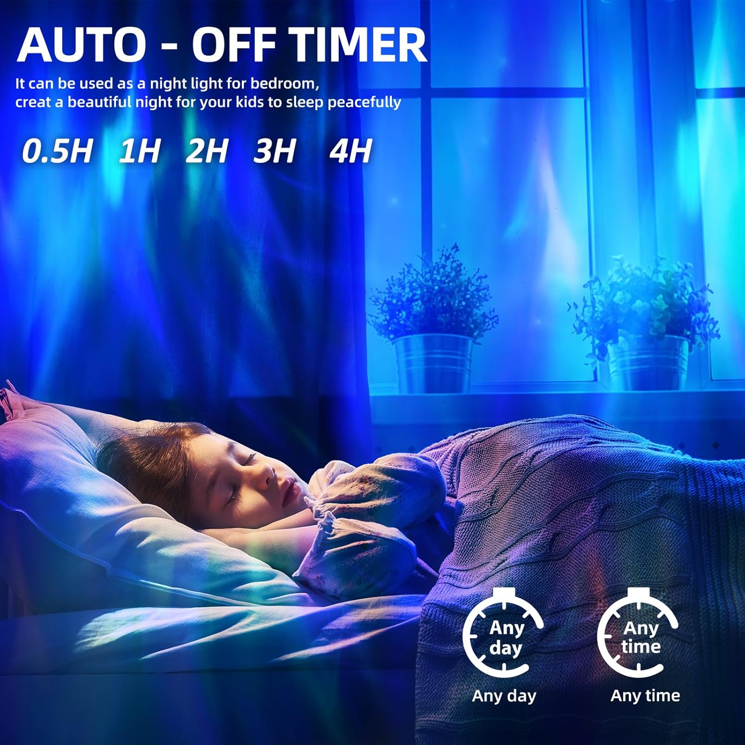 Northern Lights Projector, Aurora Projector Birthday Gifts for Women Gifts for Teenage Girls Boy, Galaxy Projector for Bedroom (White with 7 Lights)