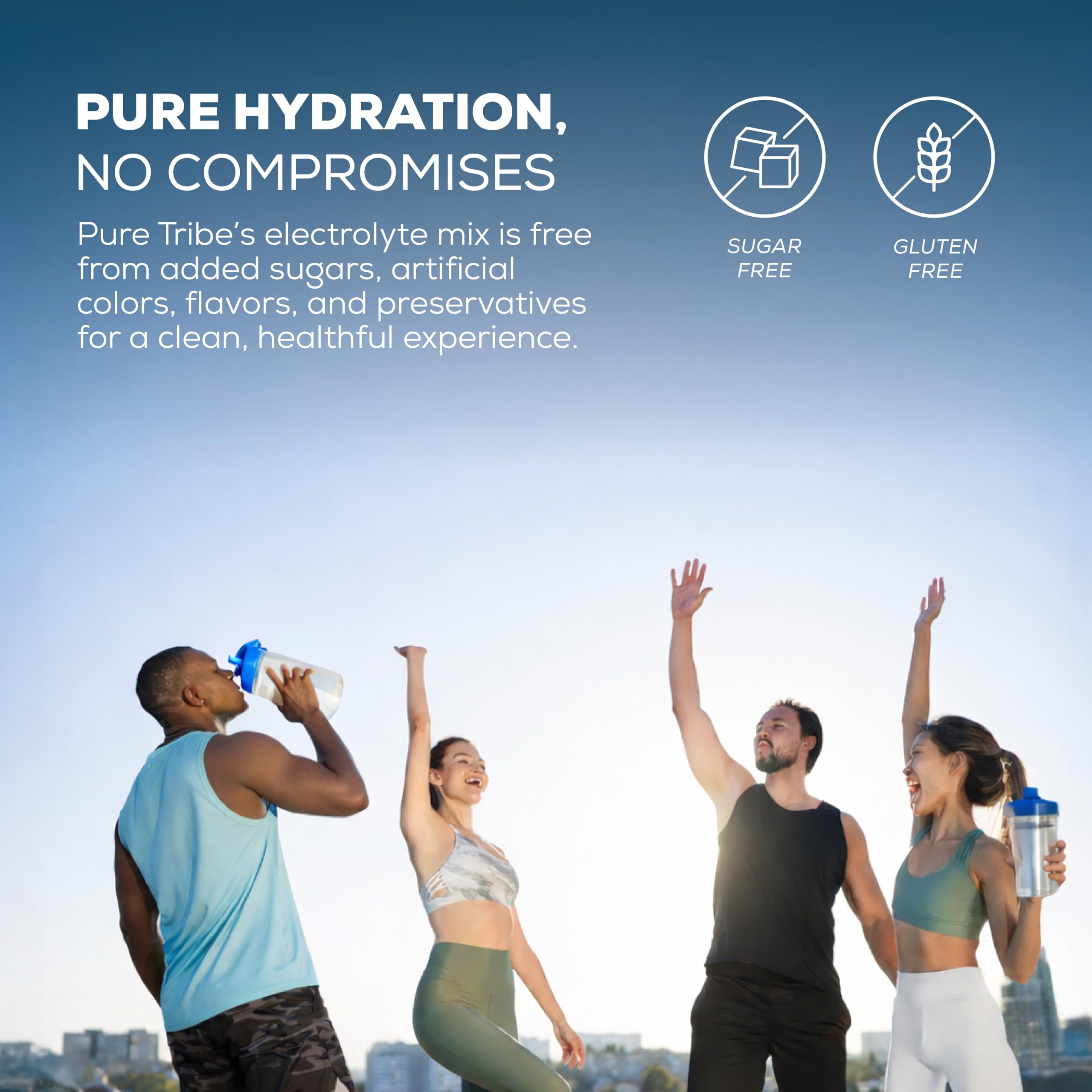 Instant Hydration Electrolytes Powder Packets with Magnesium & Salt – Zero Sugar Hydration Packets with 6 B Vitamins & Adaptogens – Mixed Berry Electrolyte Drink Mix – 30 Servings — Amazon image 6