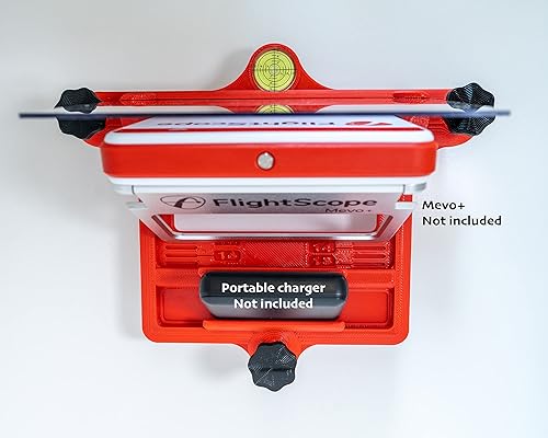 Miniatura 5 de Alineación ajustablesoporte de muelle de nivelación y bandeja de batería para Flightscope Mevo Plus (Mevo+)