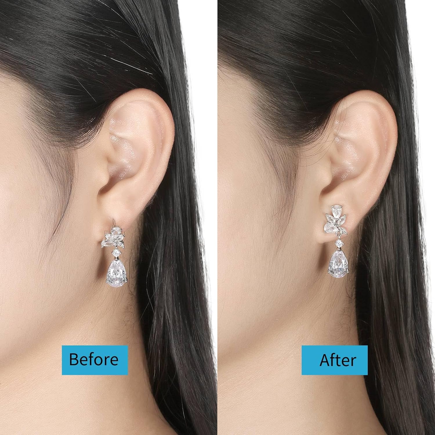 Gold Earring Backs 12PCS Bullet Locking Earring Backs for Studs Droopy Ears Heavy Earrings Seure Pierced Earring Backing for Post Earrings Comfort Earring Lifters Support Backers - Image 5