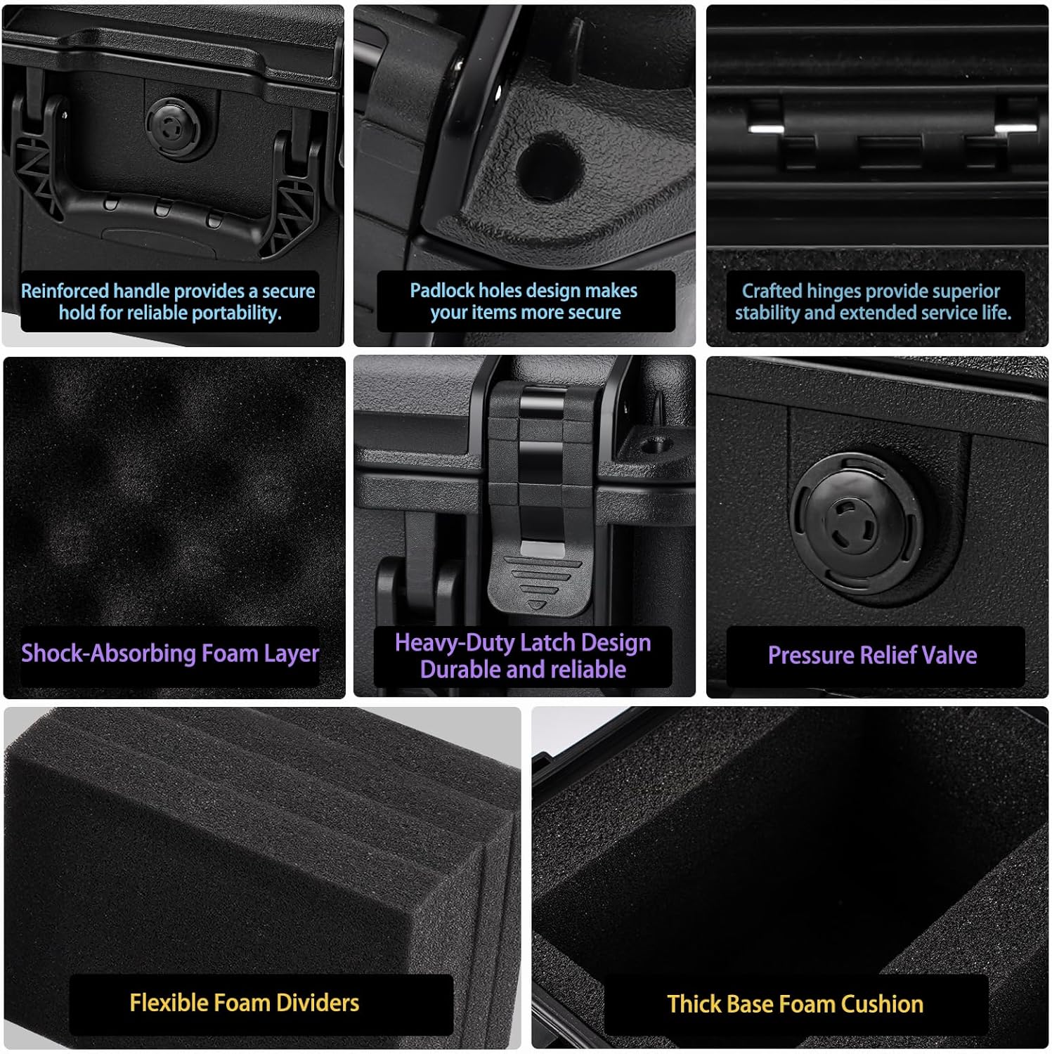 QINGUANG Graded Card Storage Box,Trading Card Case with 4 Foam Dividers,IP67 Waterproof PSA Slab Case for PSA/CSG/CGC/SGC/BGS Top Loaders Sports Cards