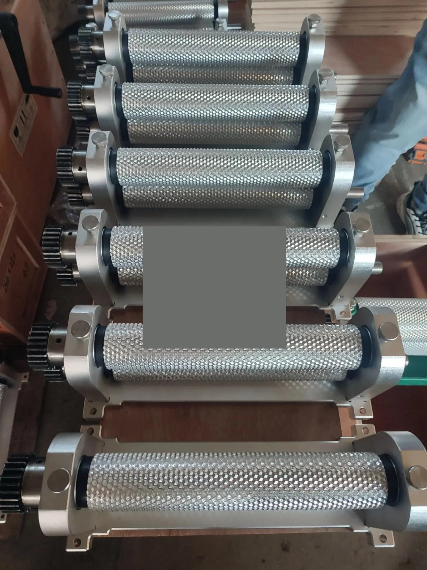 Máquina manual de aleación de aluminio for fabricar láminas de cera de abejas, rodillo de cera de abejas, herramienta de apicultura, equipo de apicultura(5.2mm cell)