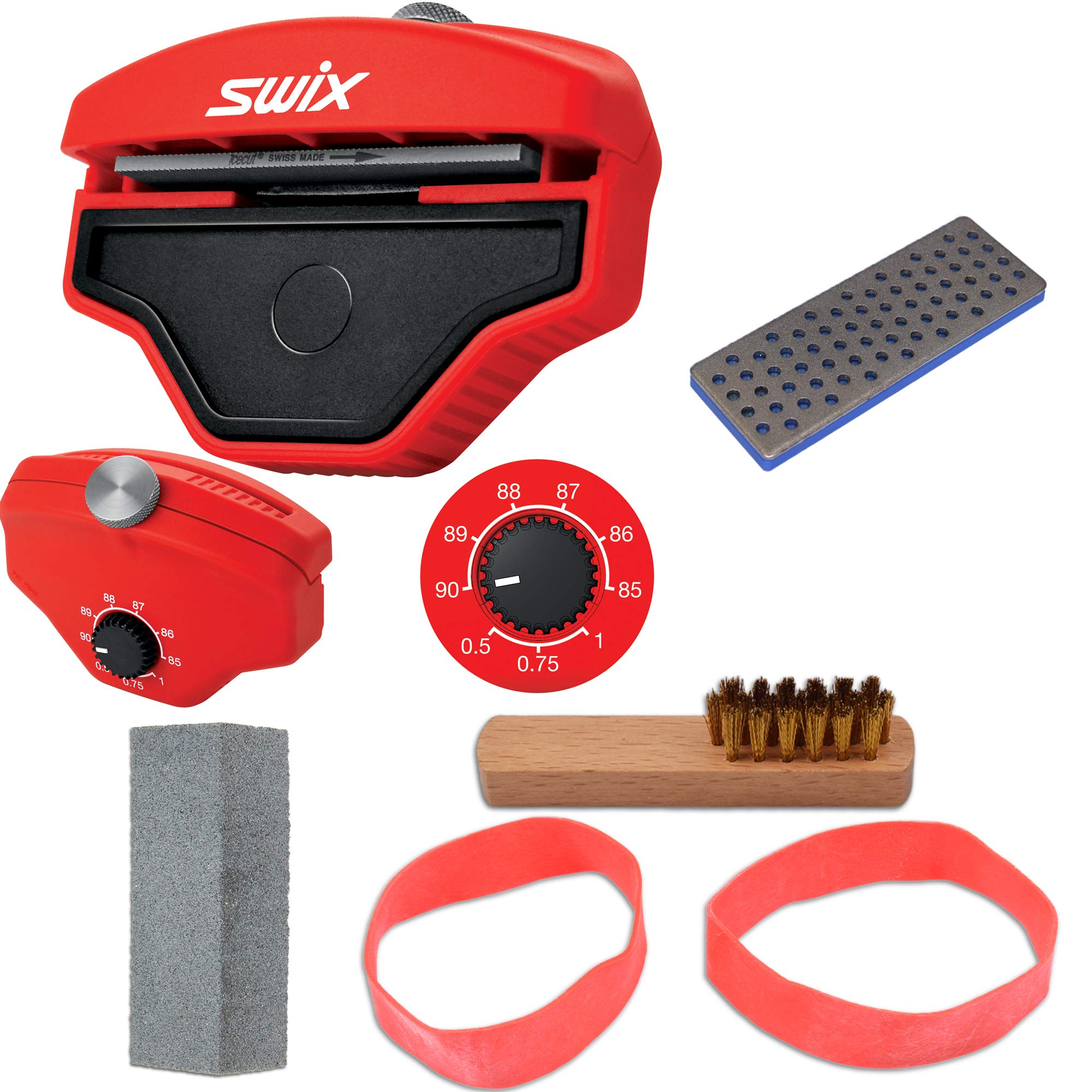RaceWax Dual Edge Kit 70D Ski Base-Side Tool +Diamond +Gummi & More