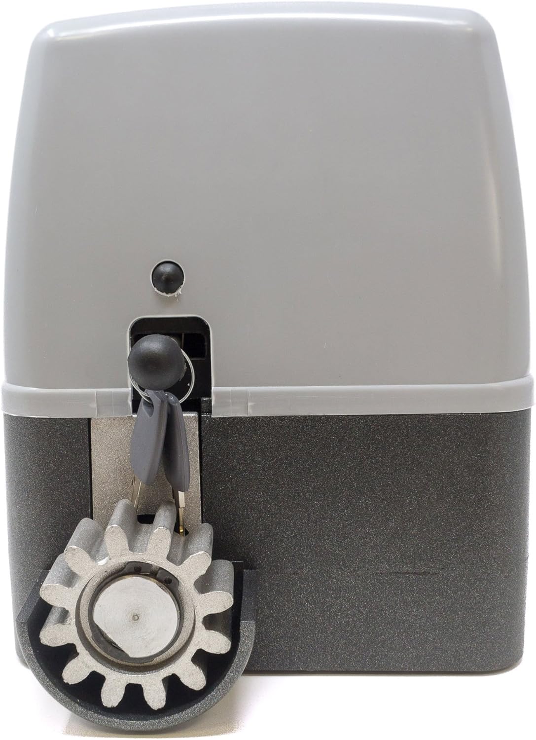 Close-up of the VDS GEKO motor with manual release keys