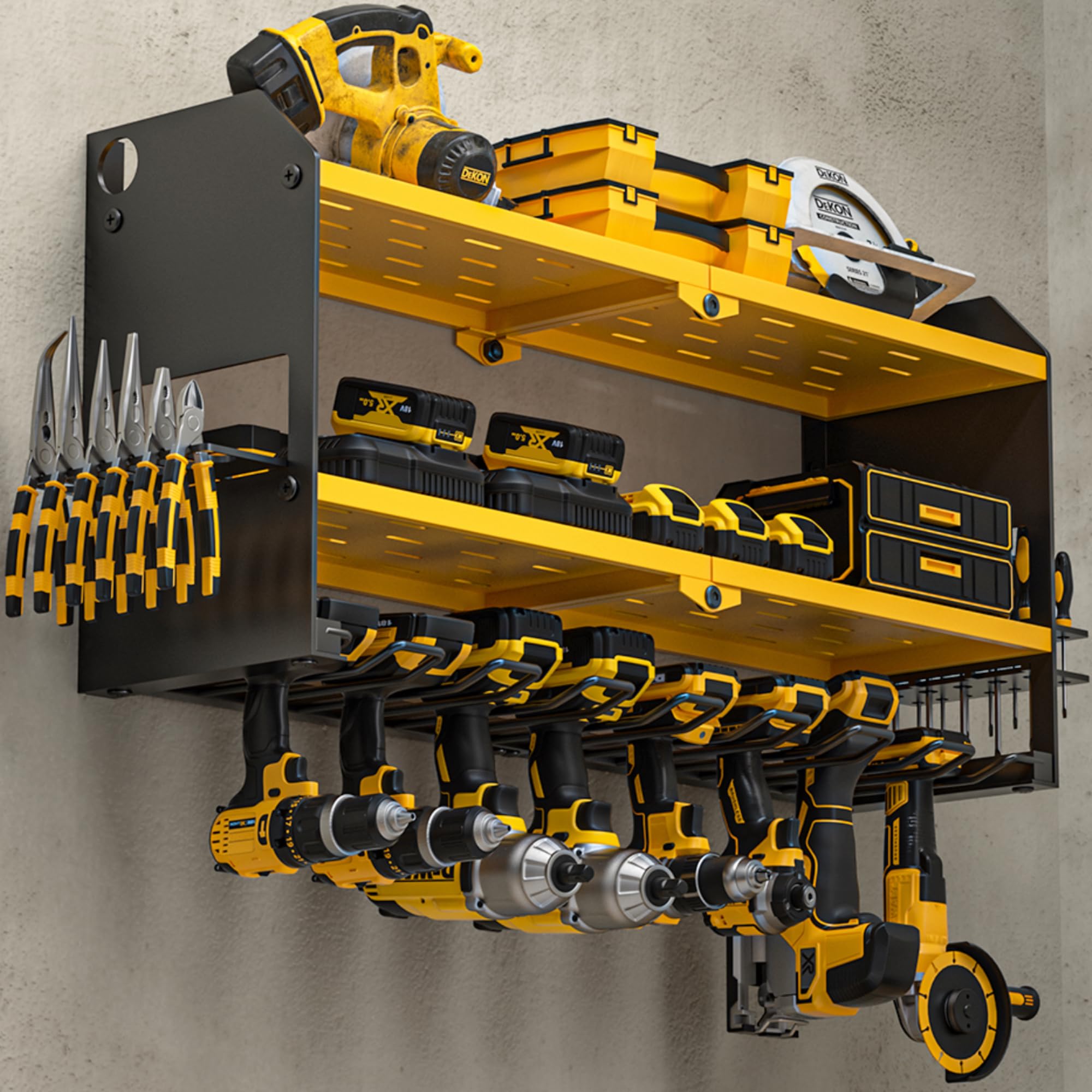 Amazon.com: YYR Power Tool Organizer Wall Mount, Cordless Drill and ...