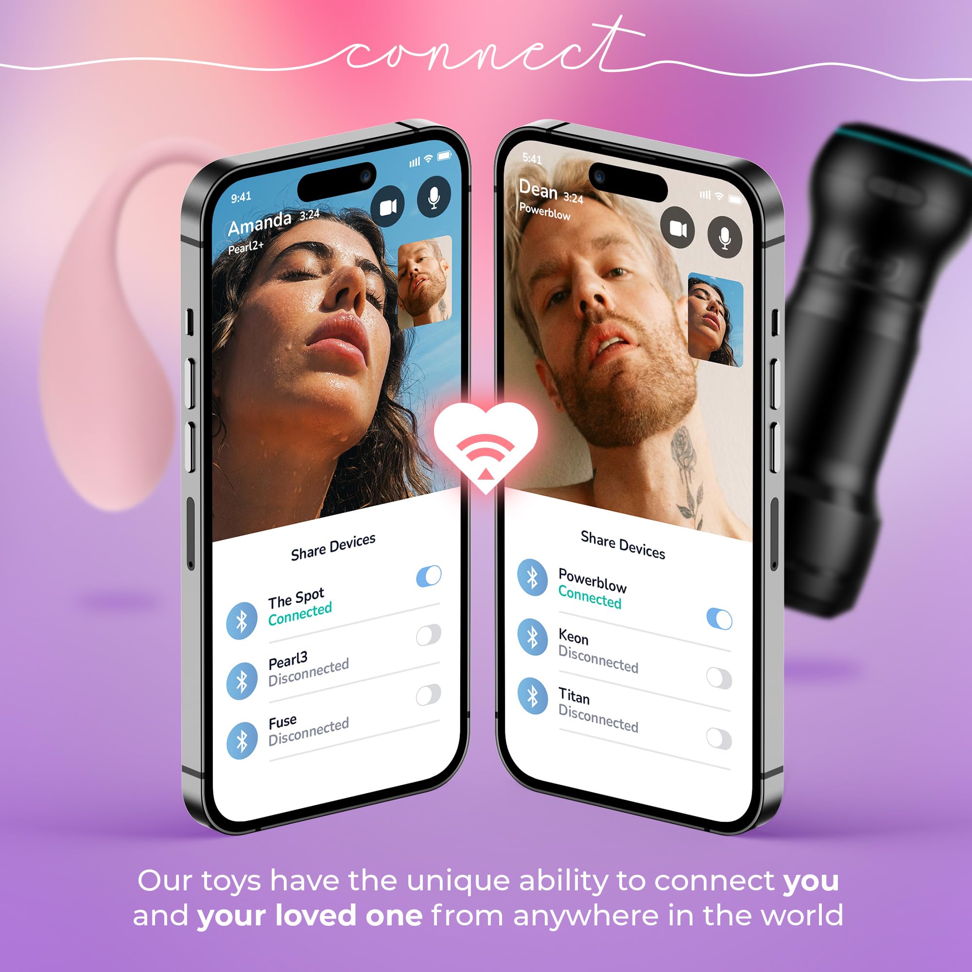 KIIROO Spot Vibrador Portátil con Conectividad Bluetooth y Luces LED Interactivas – Vibrador Recargable Compatible con App FeelConnect – Diseño Flexible y Compacto