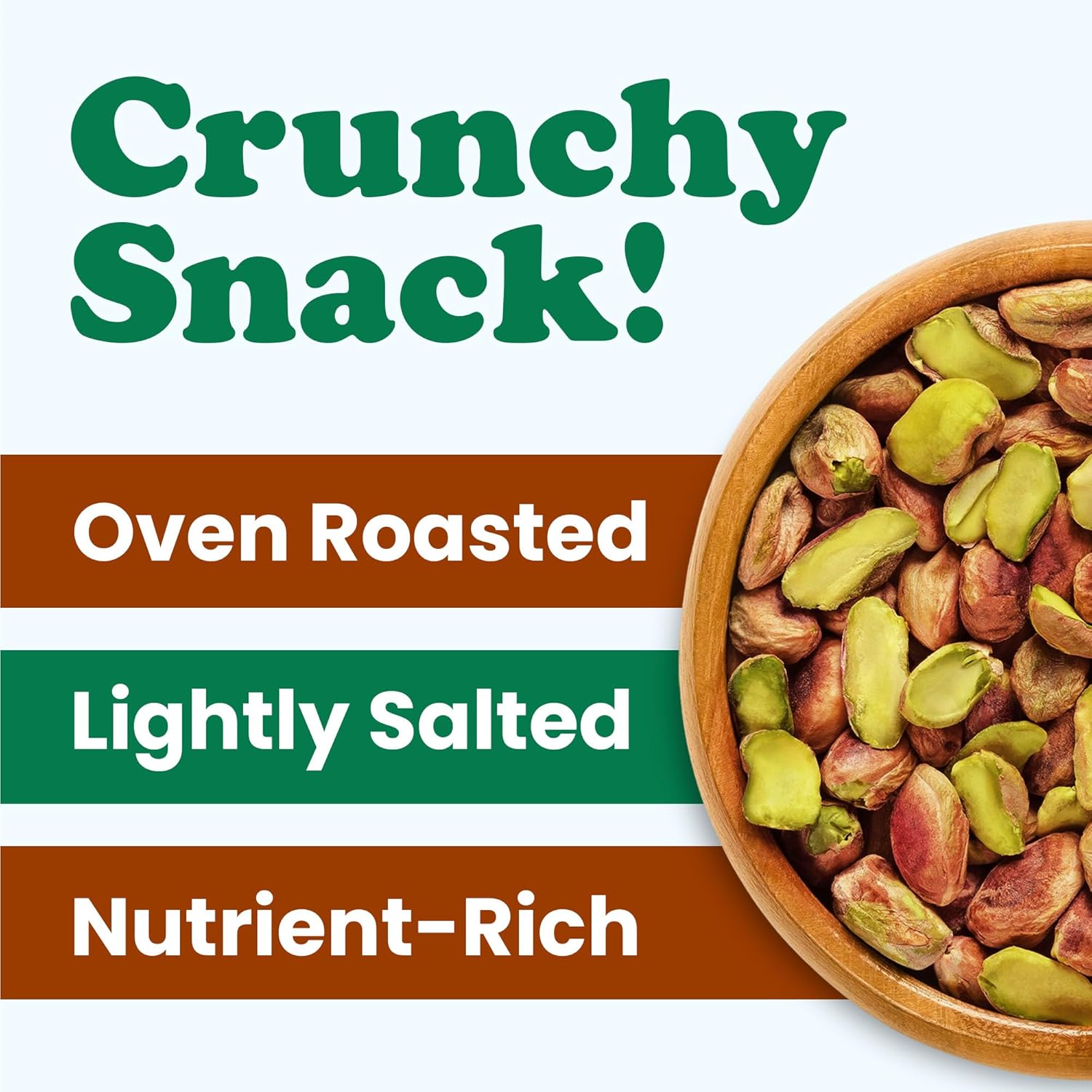 Food to Live Pistachios, Halves and Pieces, Roasted and Salted, 2 Pounds – Crunchy, Delicious, and Nutrient-Rich Snack, High in Protein and Fiber Nuts, Perfect for On-the-Go, Salads or Baking, Vegan, Kosher, Bulk